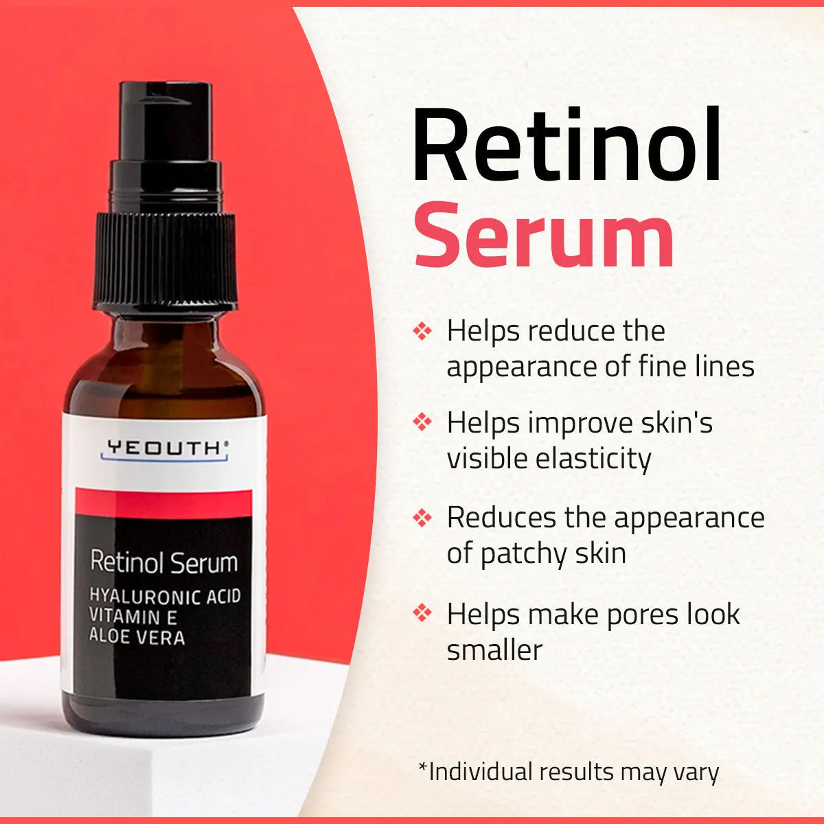 RETINOL DUO: Retinol Serum 1 oz & Retinol Eye Cream 1 oz RETINOL DUO: Retinol Serum 1 oz & Retinol Eye Cream 1 oz RETINOL DUO: Retinol Serum 1 oz & Retinol Eye Cream 1 oz