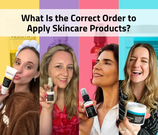 What is the correct order to apply skincare products?