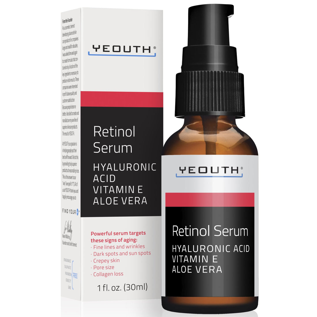 YEOUTH Retinol 2.5 Serum vs L'Oréal's SkinCeuticals Retinol 1.0