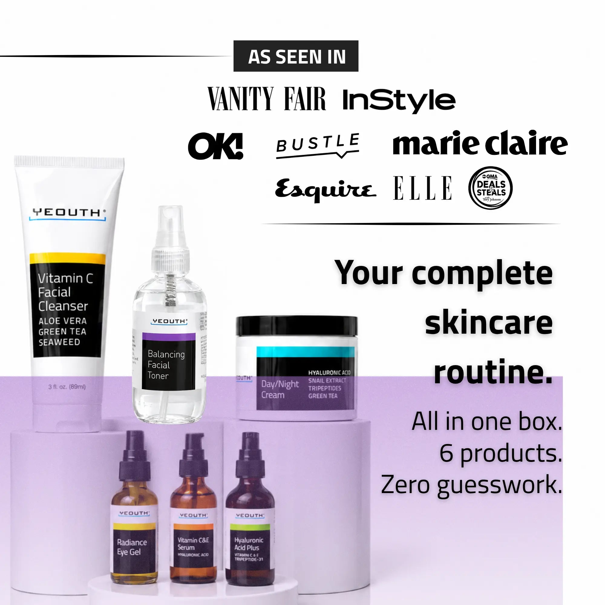 Advanced Skincare Essentials Set (6 Pack)