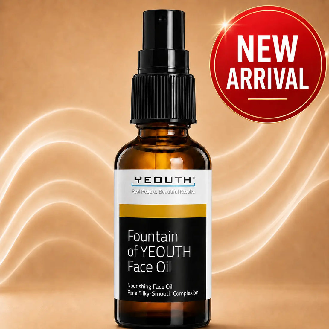 Fountain of YEOUTH Face Oil bottle with a &