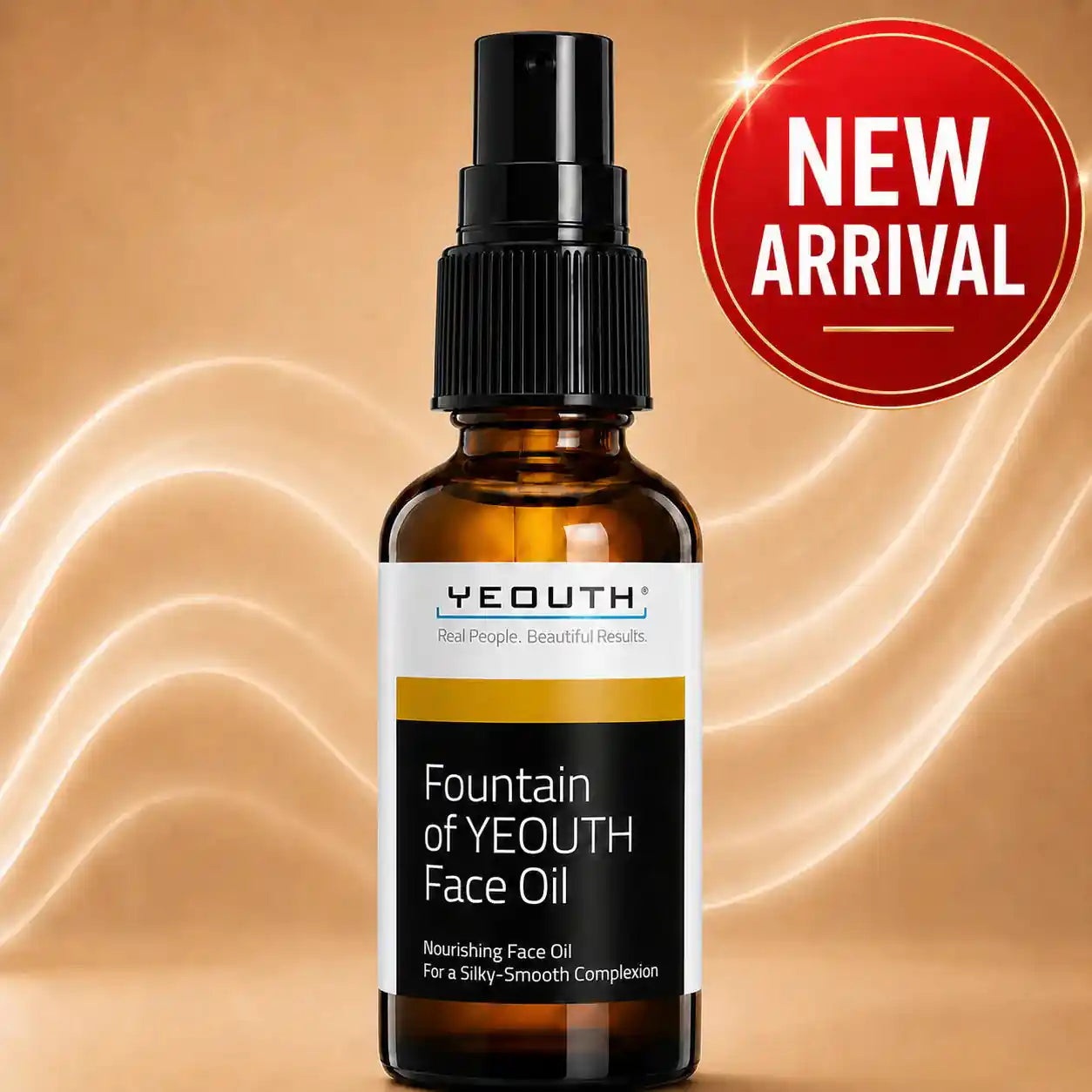 Fountain of YEOUTH Face Oil bottle with a &