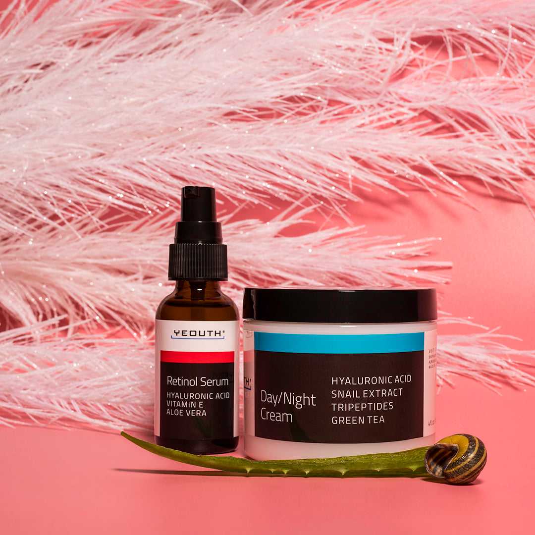 Day & Night Age-Defying Duo: Retinol Serum 1 oz + Day/Night Cream 4 oz Day & Night Age-Defying Duo: Retinol Serum 1 oz + Day/Night Cream 4 oz