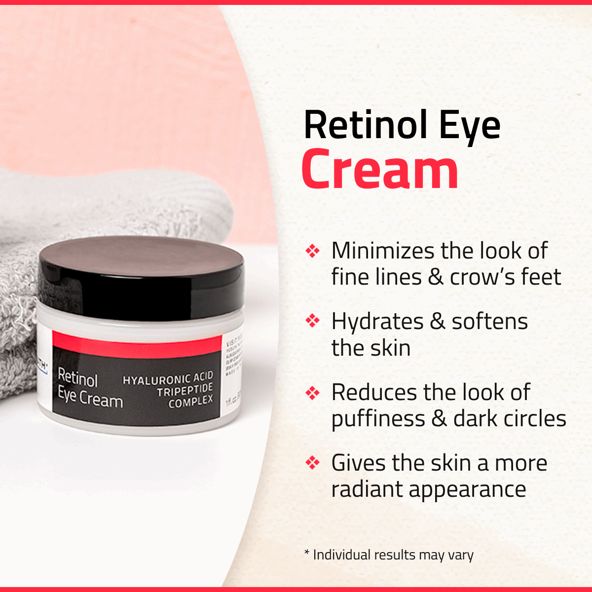 RETINOL DUO: Retinol Serum 1 oz &  Retinol Eye Cream 1 oz RETINOL DUO: Retinol Serum 1 oz &  Retinol Eye Cream 1 oz