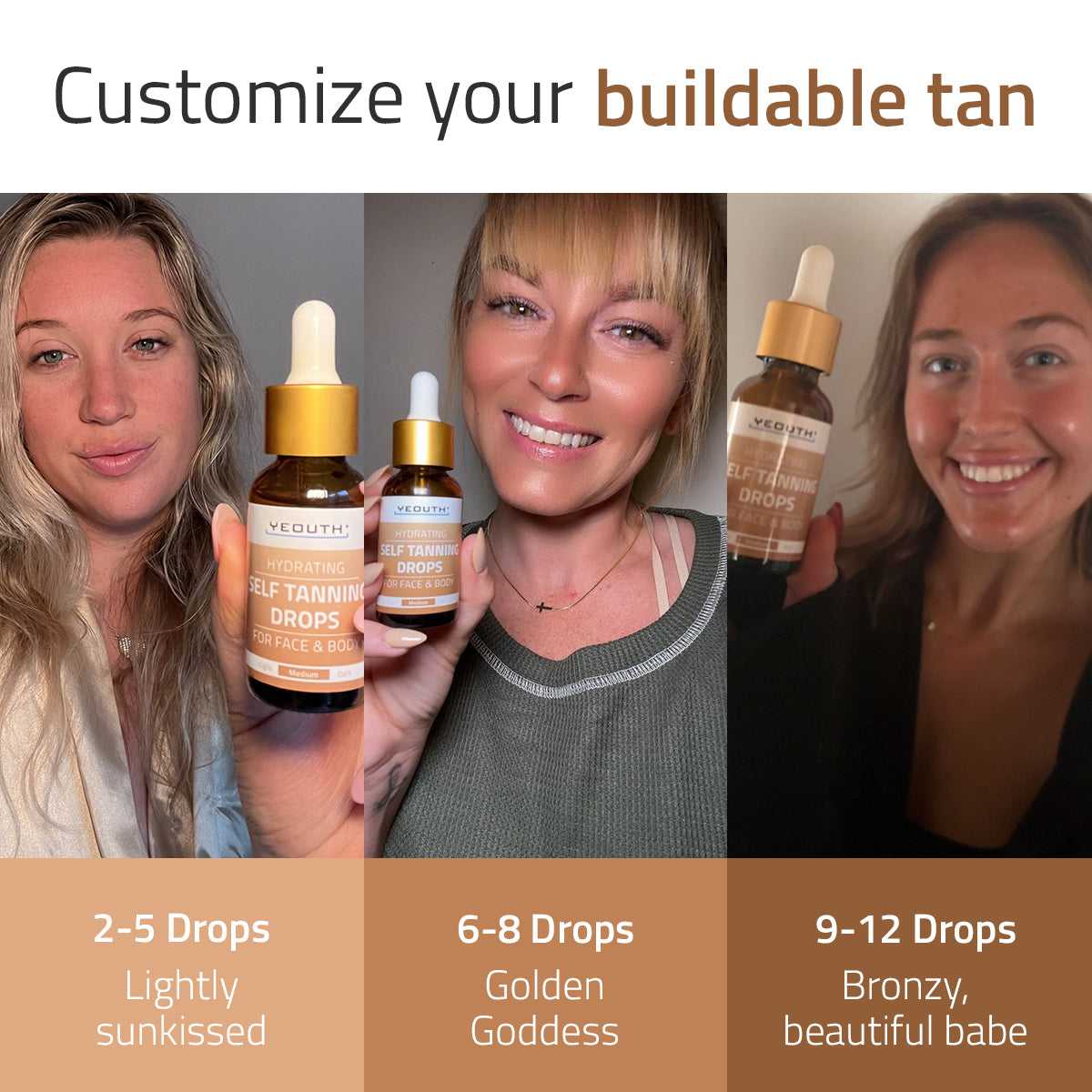 Hydrating Self Tanning Drops for Face & Body 1 oz Hydrating Self Tanning Drops for Face & Body 1 oz