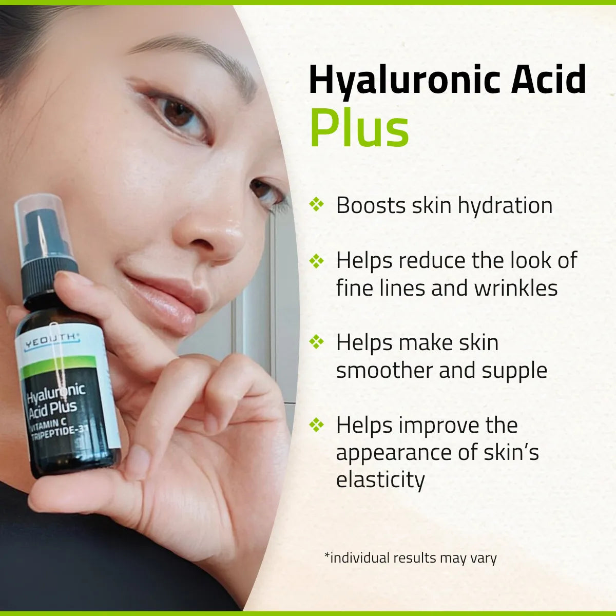 YEOUTH Hyaluronic Acid Serum with Vitamin C and Tripeptide 31