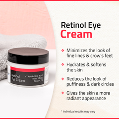 RETINOL DUO: Retinol Serum 1 oz &  Retinol Eye Cream 1 oz