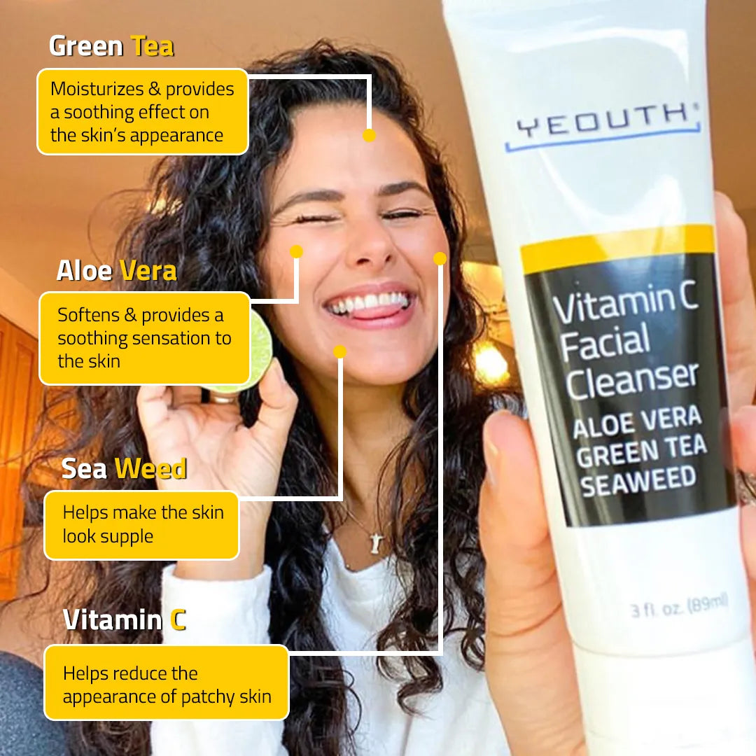 Vitamin C Facial Cleanser &amp; Day/Night Cream 4 oz 