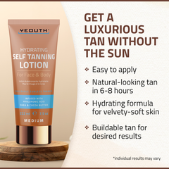 Hydrating Self Tanning Lotion for Face and Body