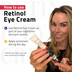 Retinol Eye Cream with Tripeptide Complex and Hyaluronic Acid 15ml