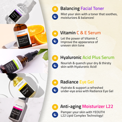 Hydrate & Nourish Skincare Essentials Plus Set (5 Pack)