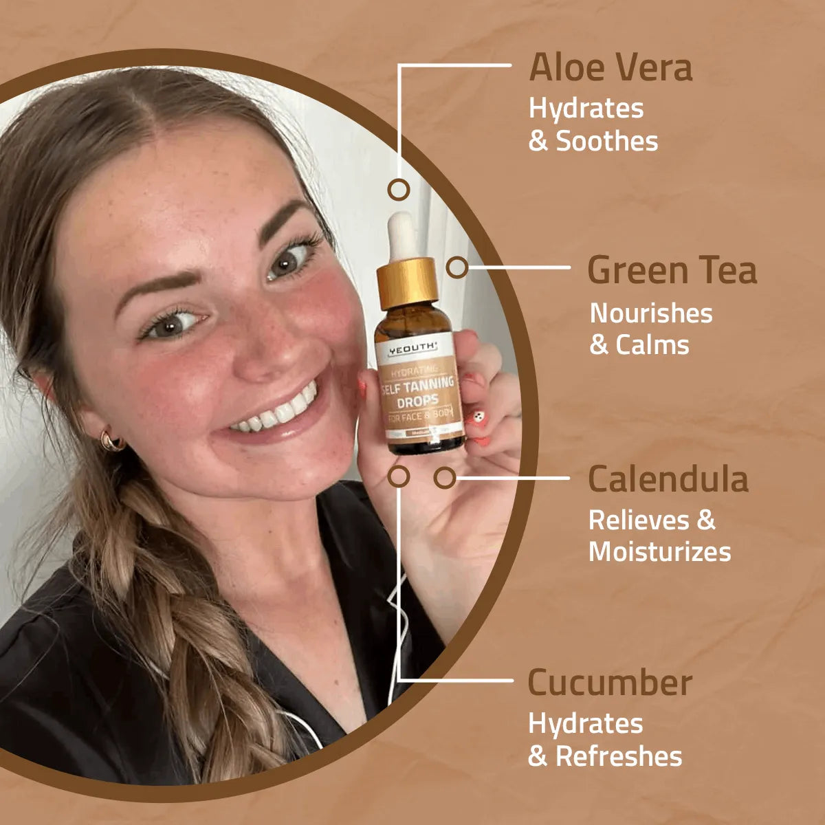 Hydrating Self Tanning Drops for Face &amp; Body 1 oz Hydrating Self Tanning Drops for Face &amp; Body 1 oz Hydrating Self Tanning Drops for Face &amp; Body 1 oz