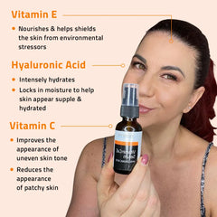 Vitamin C&E Serum 1 oz & Hyaluronic Acid Plus 1 oz 