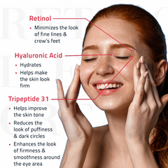 Retinol Eye Cream with Tripeptide Complex and Hyaluronic Acid 15ml