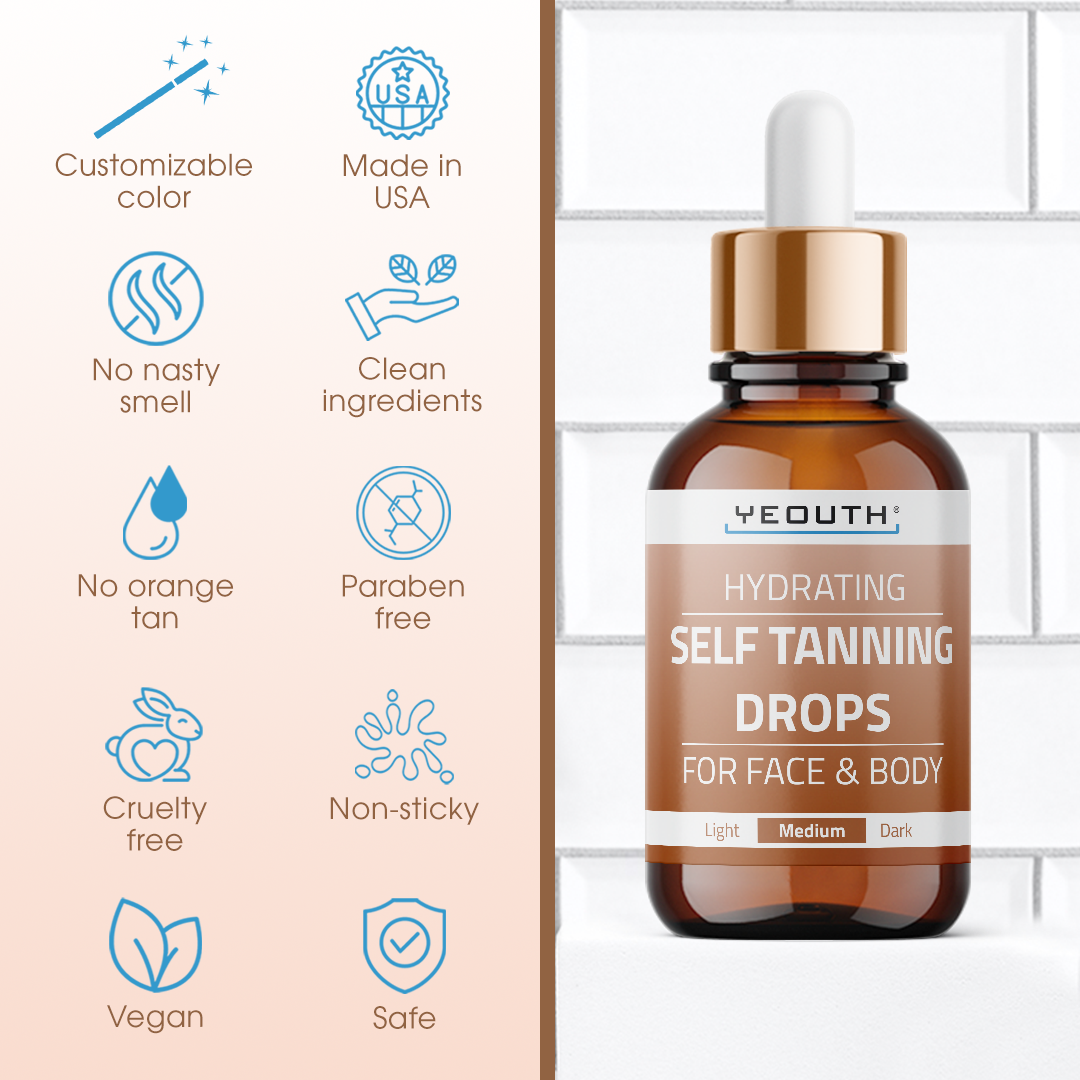 Hydrating Self-Tanning Drops for Face & Body