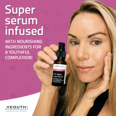 Nighttime Essentials: Anti-Aging Super Serum 1 oz & Hyaluronic Acid Plus 1 oz & Retinol Moisturizer 4 oz