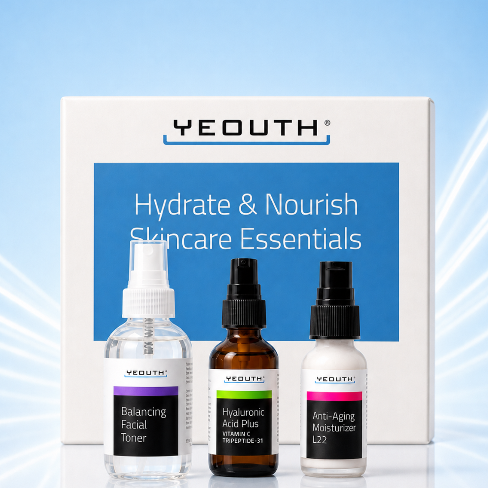 Face toner with anti aging moisturizer and hyaluronic acid serum with vitamin c