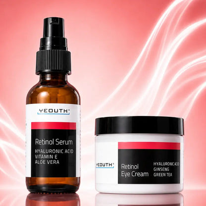 Retinol serum with retinol eye cream