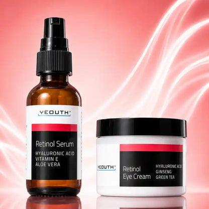 Retinol serum with retinol eye cream