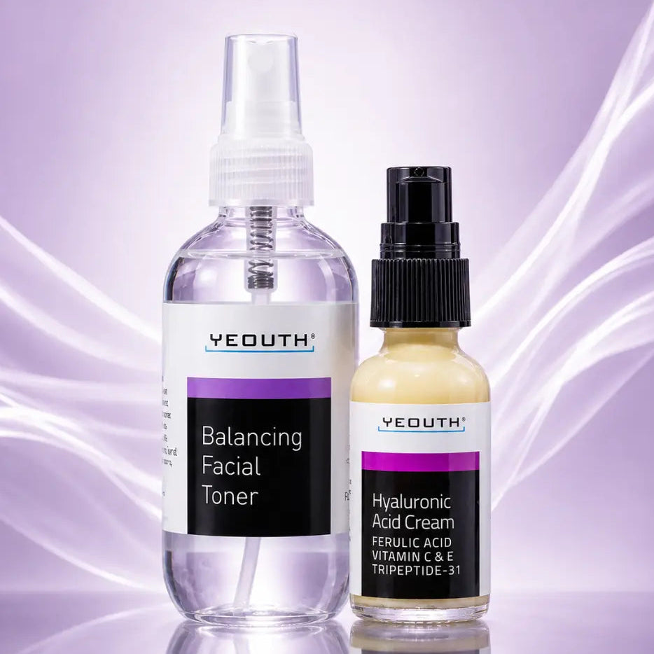 Face toner with hyaluronic acid cream