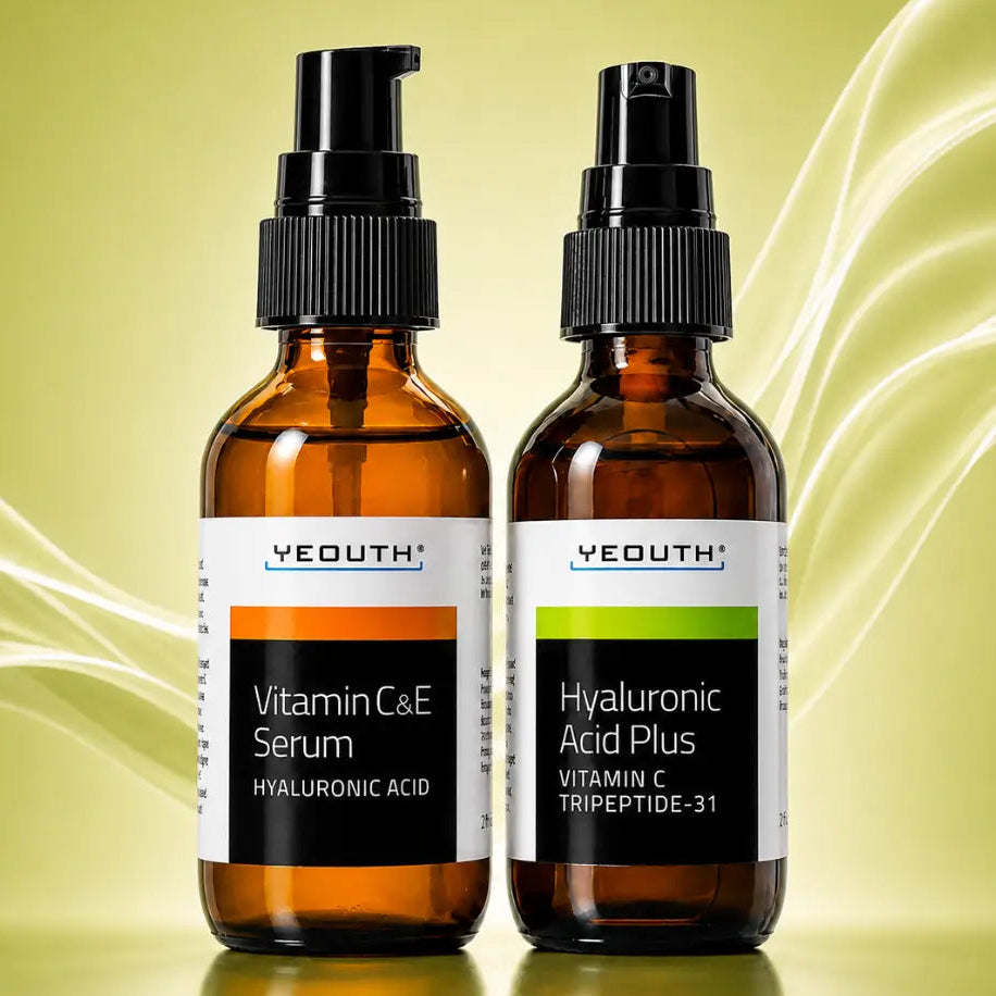 Vitamin C&amp;E Serum 1 oz &amp; Hyaluronic Acid Plus 1 oz