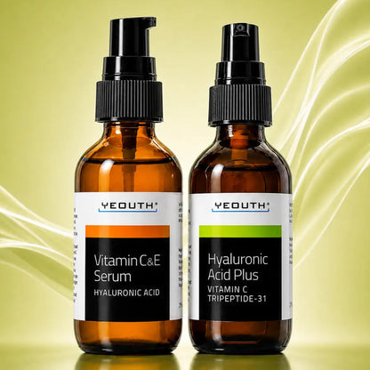 Vitamin C&amp;E Serum 1 oz &amp; Hyaluronic Acid Plus 1 oz