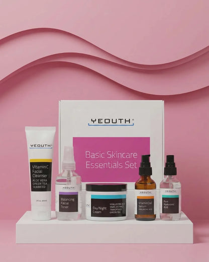 Basic Skincare Essentials Set (5 Pack) 