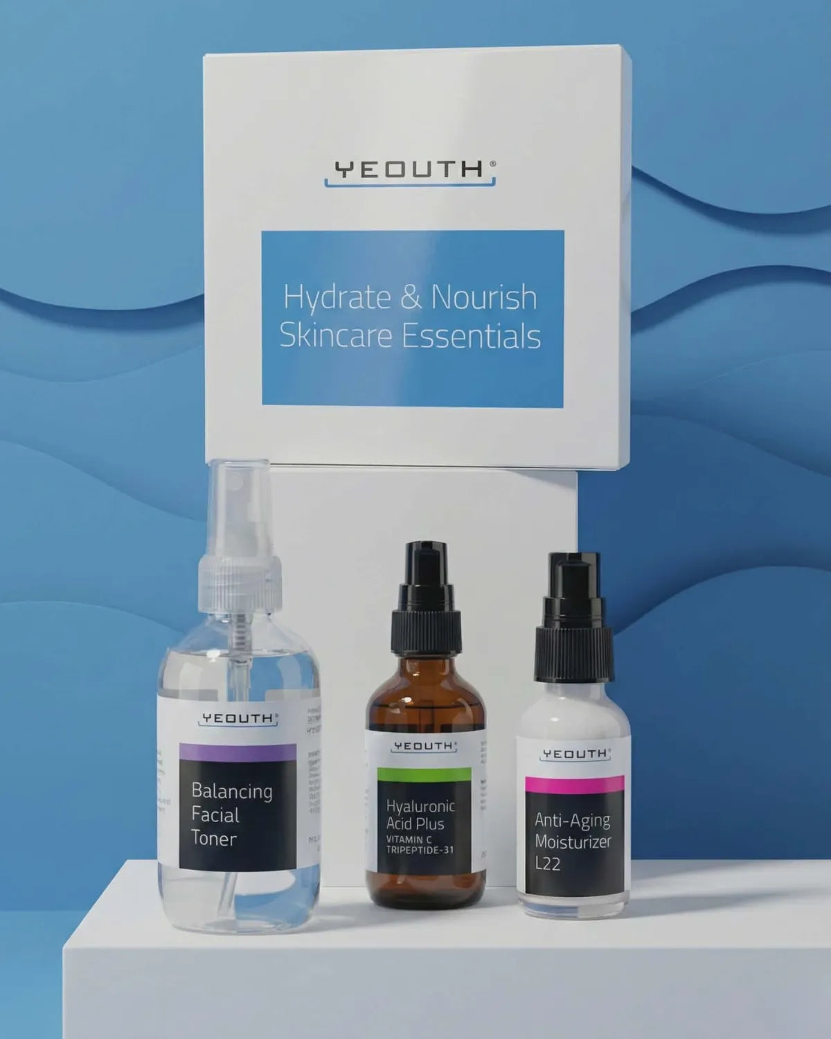 Hydrate &amp; Nourish Skincare Essentials Set (3 Pack) 