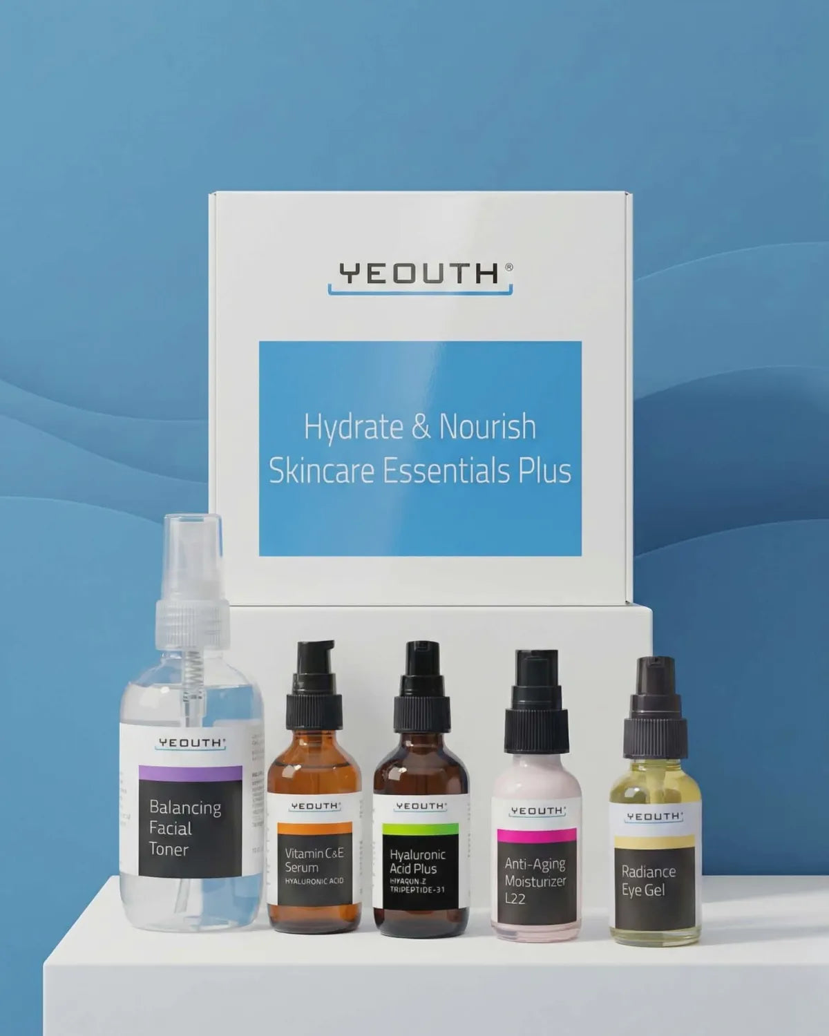 Hydrate &amp; Nourish Skincare Essentials Plus Set (5 Pack) 