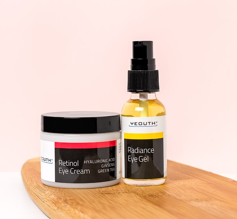 Multi-Action Eye Care: Radiance Eye Gel 1 oz & Retinol Eye Cream 1 oz Multi-Action Eye Care: Radiance Eye Gel 1 oz & Retinol Eye Cream 1 oz