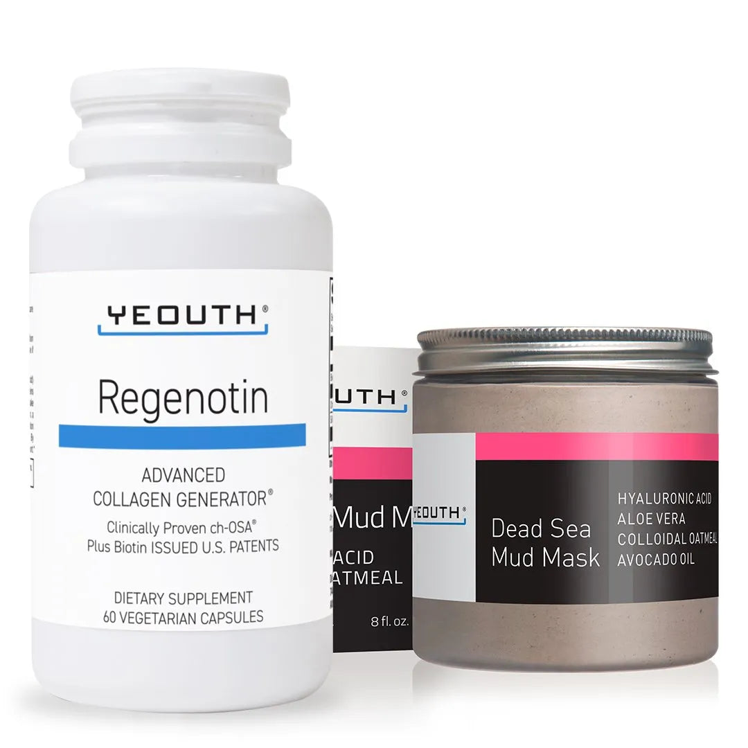 Regenotin 60 ct & Dead Sea Mud Mask 8 oz Regenotin 60 ct & Dead Sea Mud Mask 8 oz Regenotin 60 ct & Dead Sea Mud Mask 8 oz