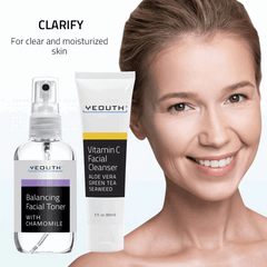 Vitamin C Facial Cleanser 3 oz & Balancing Facial Toner 3.4 oz Vitamin C Facial Cleanser 3 oz & Balancing Facial Toner 3.4 oz