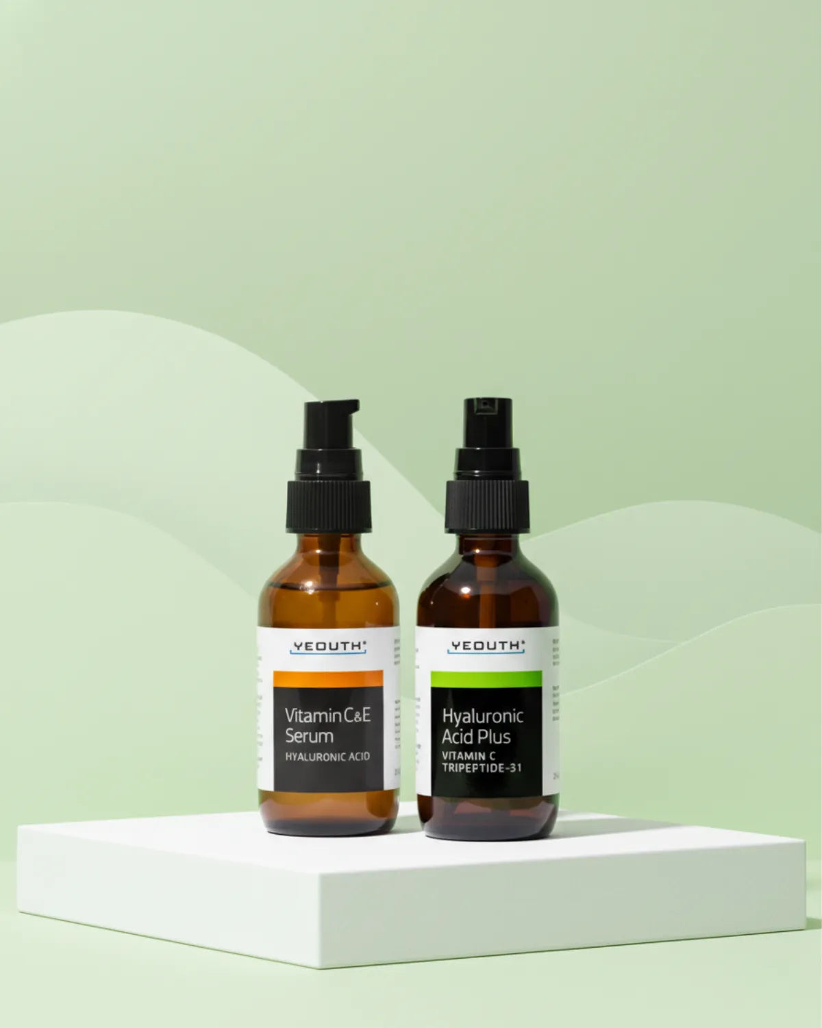 Vitamin C&E Serum 1 oz & Hyaluronic Acid Plus 1 oz 