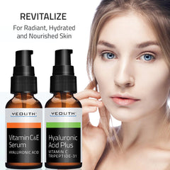 Vitamin C&E Serum 1 oz & Hyaluronic Acid Plus 1 oz Vitamin C&E Serum 1 oz & Hyaluronic Acid Plus 1 oz